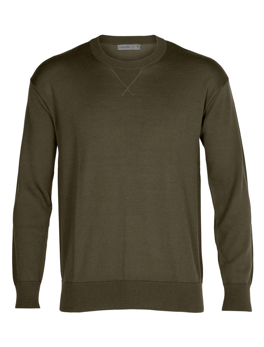 Men's Icebreaker Cool-Lite™ Merino Nova Sweatshirt Sweaters Loden | CA 1730WNBY